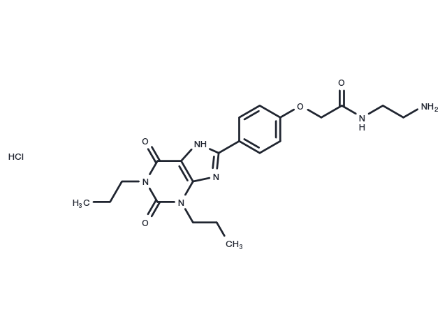 Xanthine amine congener trihydrochloride