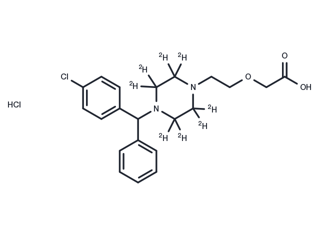 Cetirizine D8 dihydrochloride Chemical Structure