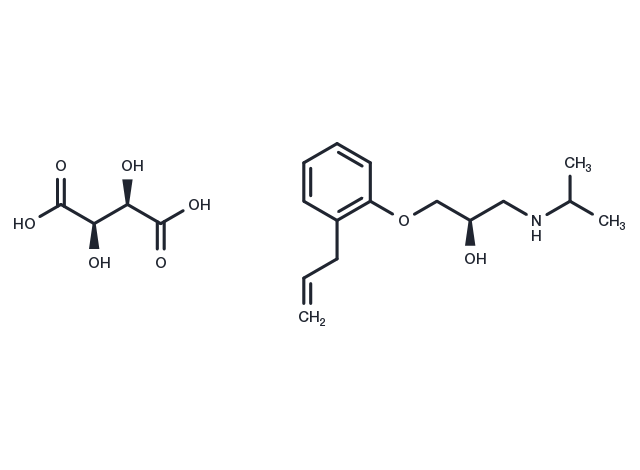 Alprenolol tartrate, (R)- Chemical Structure