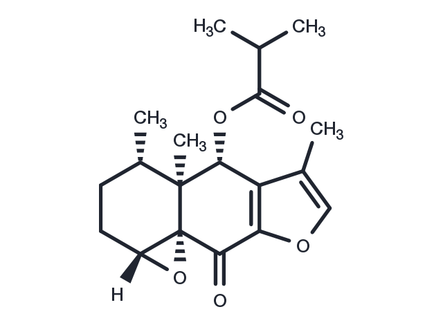 1β,10β-Epoxy-6β-isobutyryloxy-9-oxofuranoeremophilane