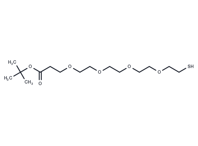 Thiol-PEG4-Boc Chemical Structure