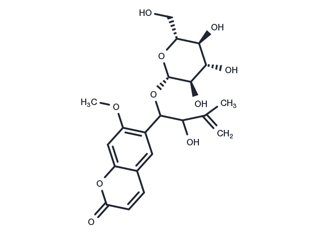 11-O-β-D-glucopyranosyl thamnosmonin Chemical Structure