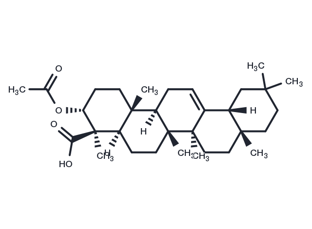 3-O-Acetyl-α-boswellic acid Chemical Structure