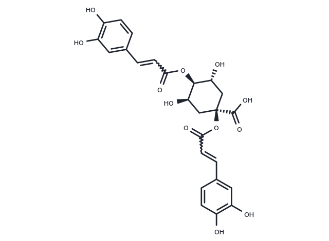 1,4-Dicaffeoylquinic acid Chemical Structure