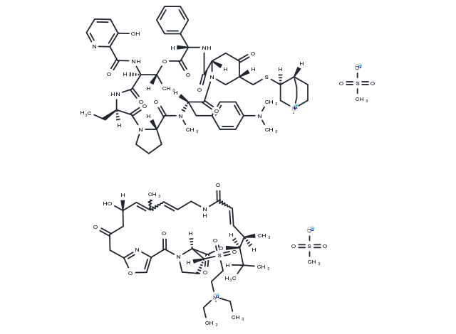 Quinupristin-Dalfopristin Complex (mesylate) Chemical Structure