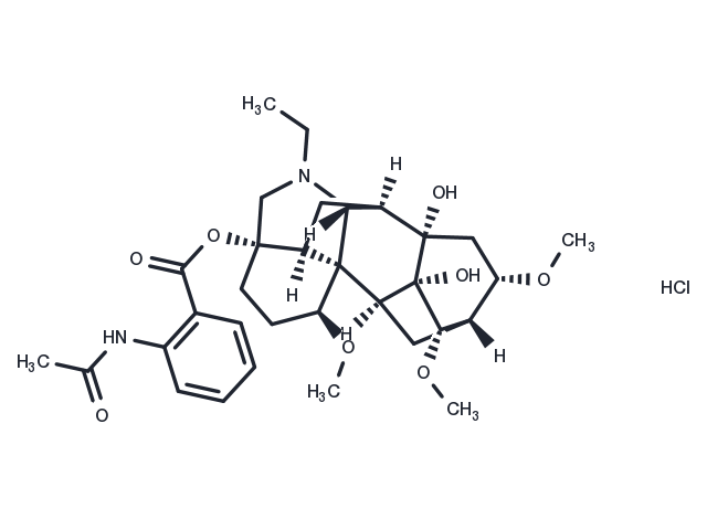 Lappaconitine HCl Chemical Structure
