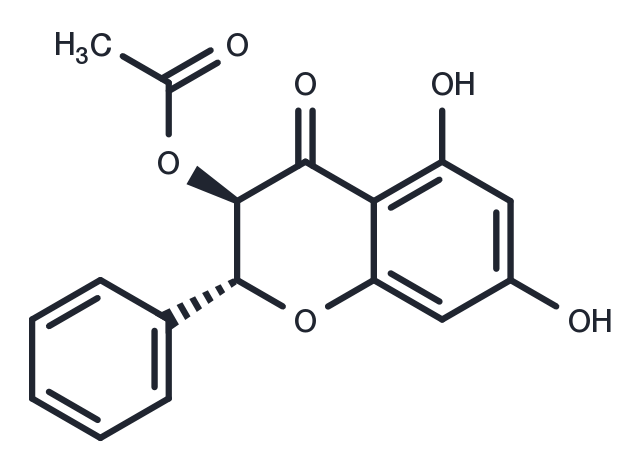 Pinobanksin 3-acetate Chemical Structure