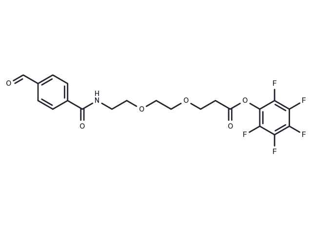 Ald-Ph-amido-PEG2-C2-Pfp ester Chemical Structure