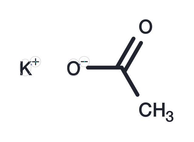 Potassium acetate Chemical Structure
