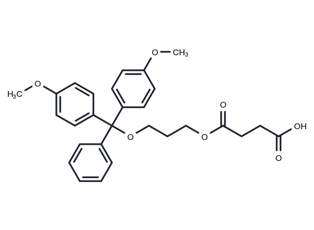 1-O-(4,4'-Dimethoxytrityl)-3-O-succinyl-l,3-propanediol Chemical Structure