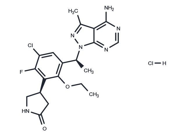 Parsaclisib hydrochloride Chemical Structure