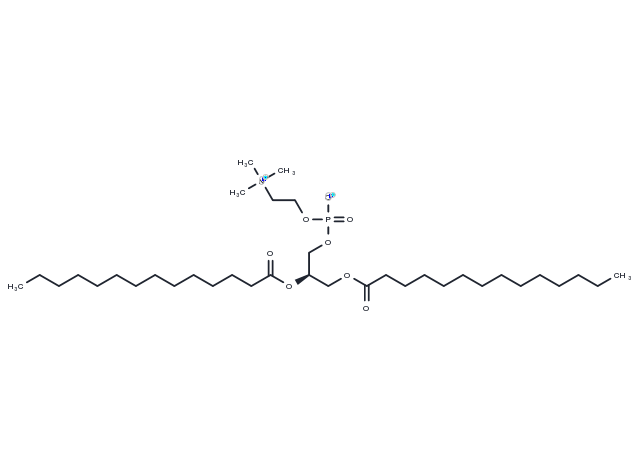 1,2-Dimyristoyl-sn-glycero-3-phosphocholine Chemical Structure