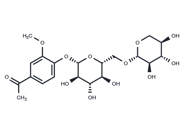 Acetovanillone primeveroside Chemical Structure