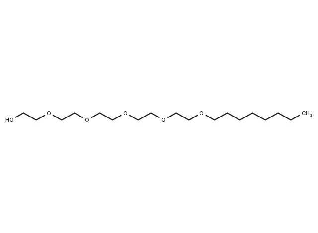 Pentaethylene Glycol Monooctyl Ether (C8E5) Chemical Structure