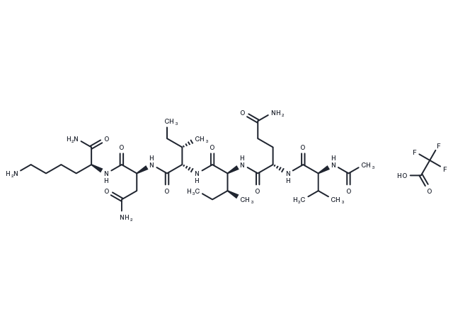 Tau protein (592-597), Human TFA Chemical Structure