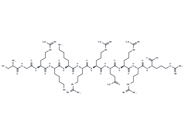 (Cys47)-HIV-1 tat Protein (47-57) Chemical Structure