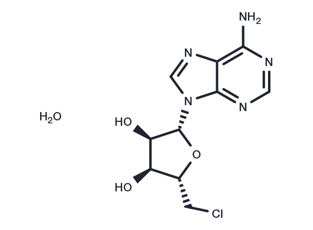 5'-chloro-5'-Deoxyadenosine (hydrate) Chemical Structure
