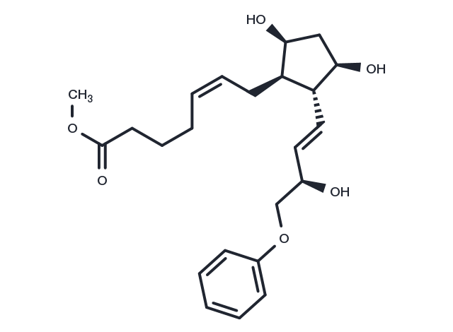 16-phenoxy tetranor Prostaglandin F2α methyl ester Chemical Structure