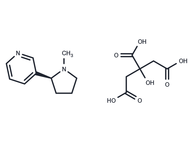 Nicotine hemicitrate Chemical Structure