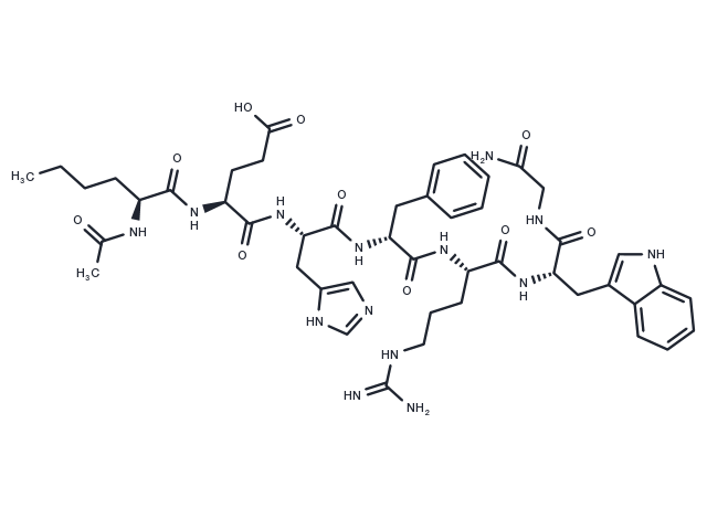 Ac-[Nle4,D-Phe7]-α-MSH (4-10)-NH2 Chemical Structure