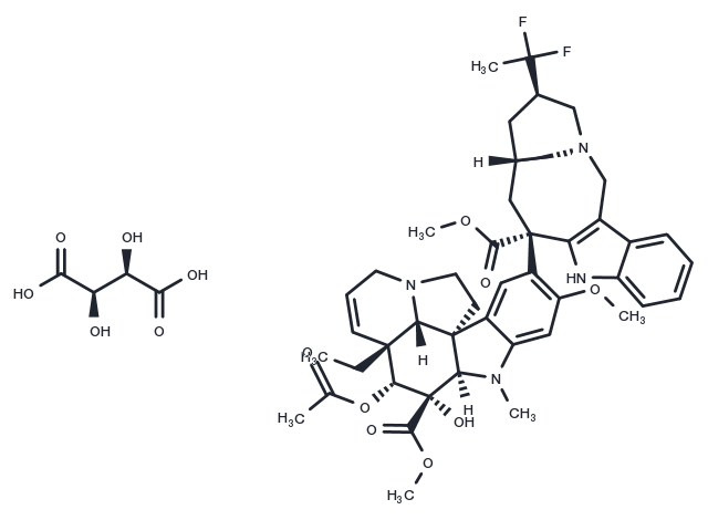 Vinflunine ditartrate Chemical Structure
