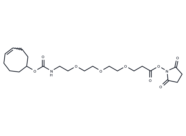 TCO-PEG3-NHS ester Chemical Structure