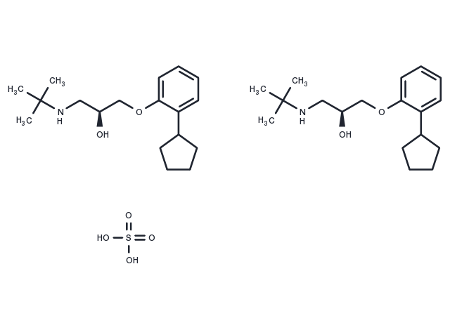 Penbutolol sulfate Chemical Structure