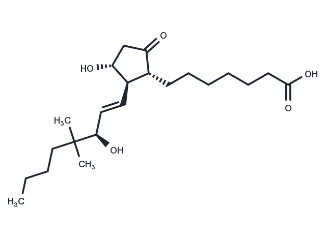 16,16-dimethyl Prostaglandin E1 Chemical Structure