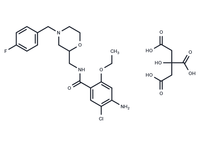 Mosapride Citrate Chemical Structure