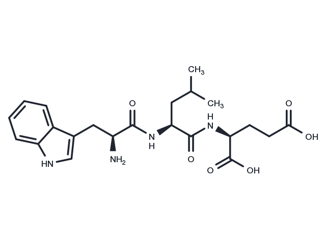 Tryptophyl-leucyl-glutamic acid Chemical Structure