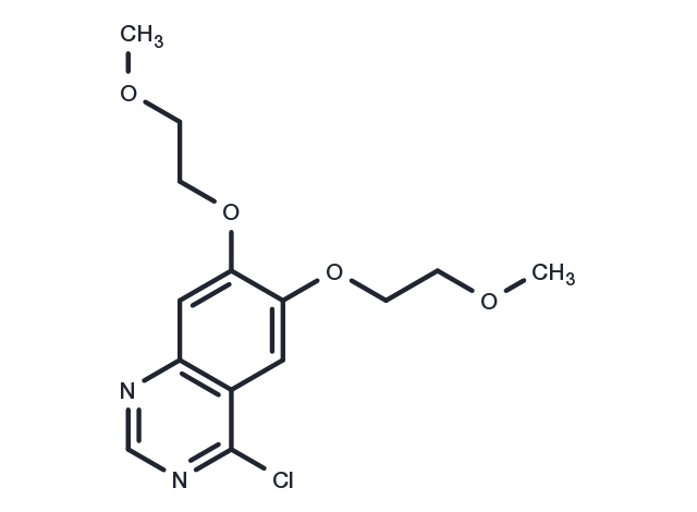 4-Chloro-6,7-bis(2-methoxyethoxy)quinazoline Chemical Structure