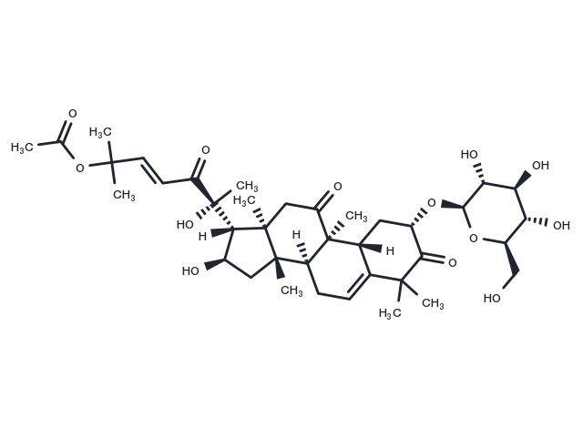 Cucurbitacin B 2-O-beta-D-glucoside Chemical Structure