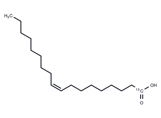 Oleic Acid-13C Chemical Structure