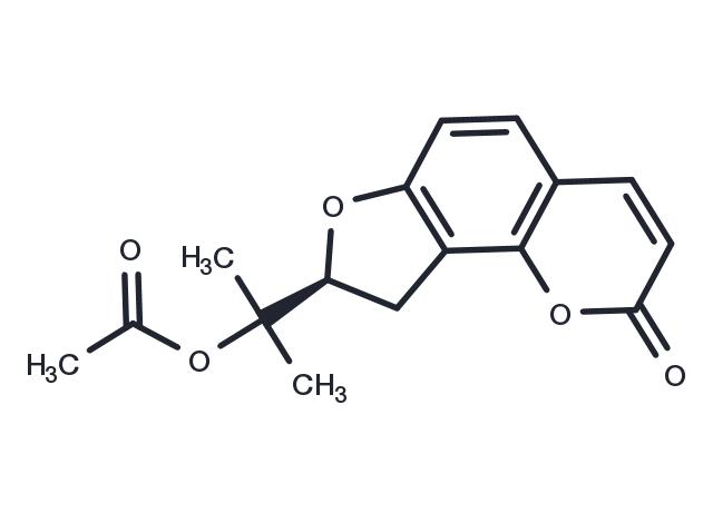(+)-Columbianetin acetate Chemical Structure
