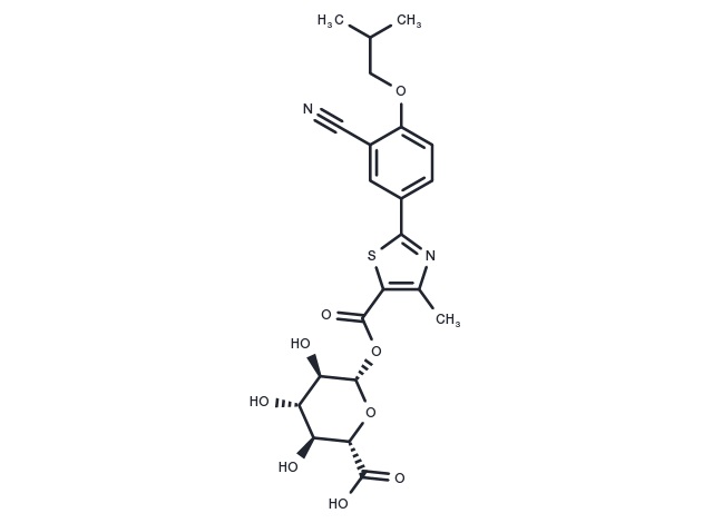 Febuxostat Acyl Glucuronide Chemical Structure