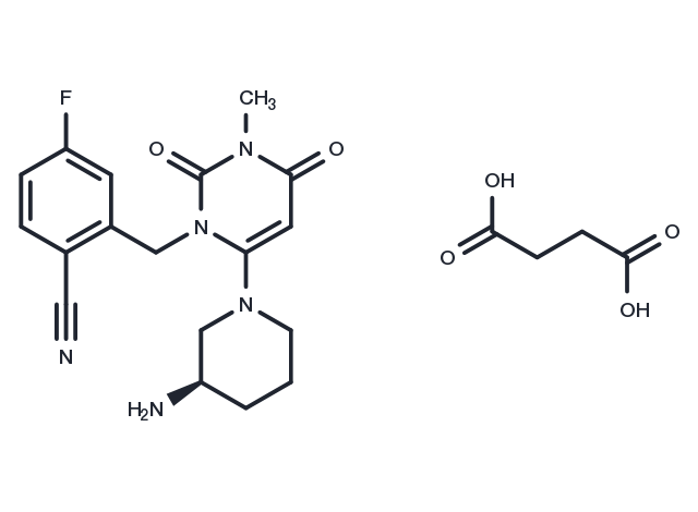 Trelagliptin succinate Chemical Structure