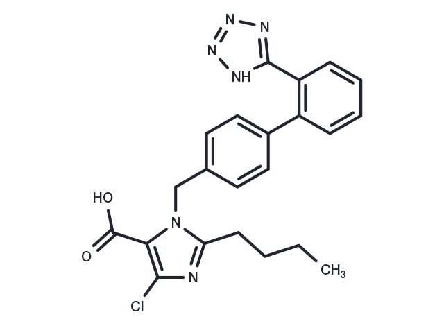 Losartan Carboxylic Acid Chemical Structure