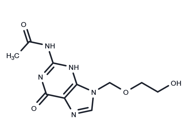 N2-Acetylaciclovir Chemical Structure