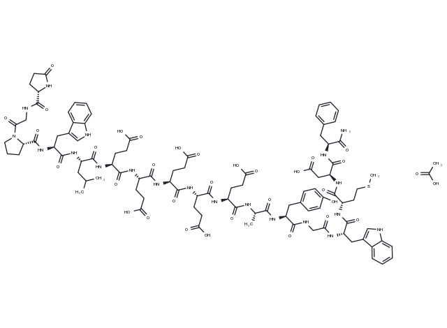 Gastrin I (human) acetate Chemical Structure