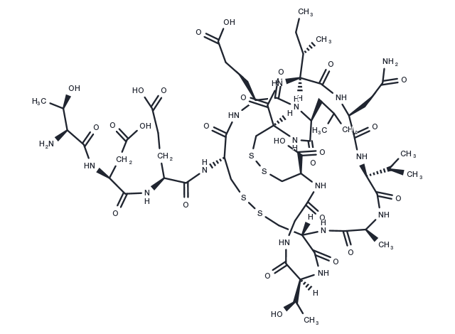 Uroguanylin-15 (Rat) Chemical Structure