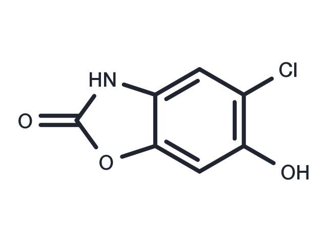 6-hydroxy Chlorzoxazone Chemical Structure