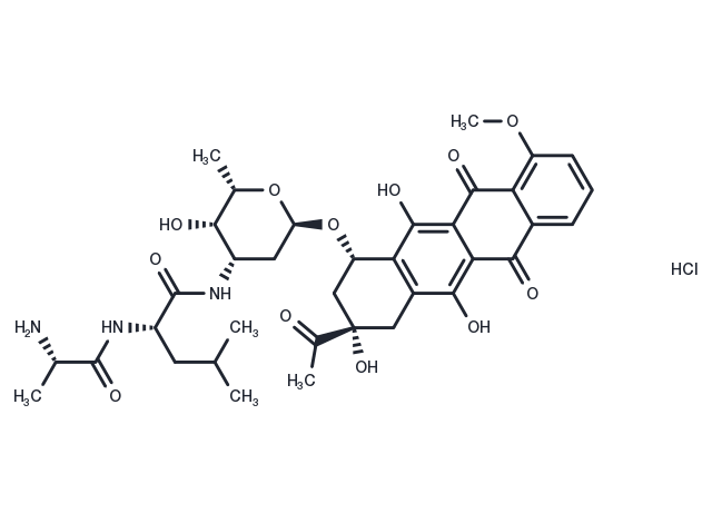 Alanylleucyl-daunorubicin Chemical Structure