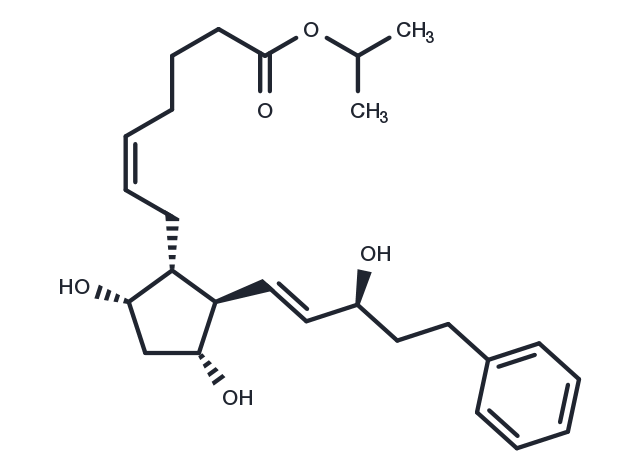 17-phenyl trinor Prostaglandin F2α isopropyl ester Chemical Structure