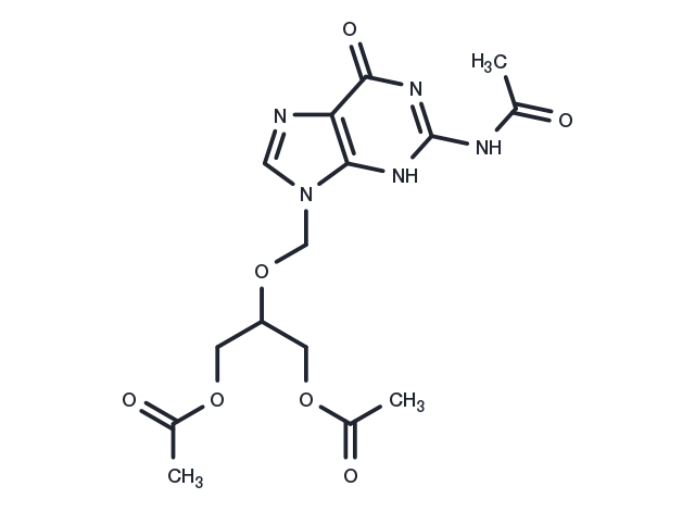 Triacetyl-ganciclovir Chemical Structure
