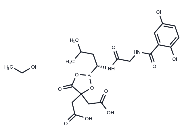 Ixazomib citrate EtOH Chemical Structure