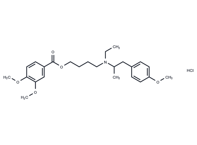 Mebeverine hydrochloride Chemical Structure