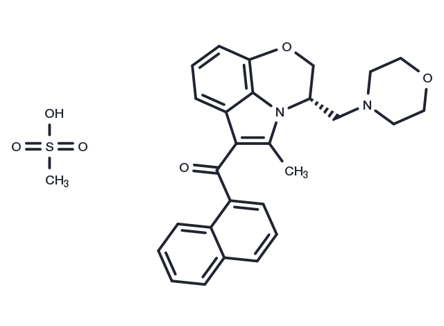 (−)-WIN 55,212-3 mesylate Chemical Structure