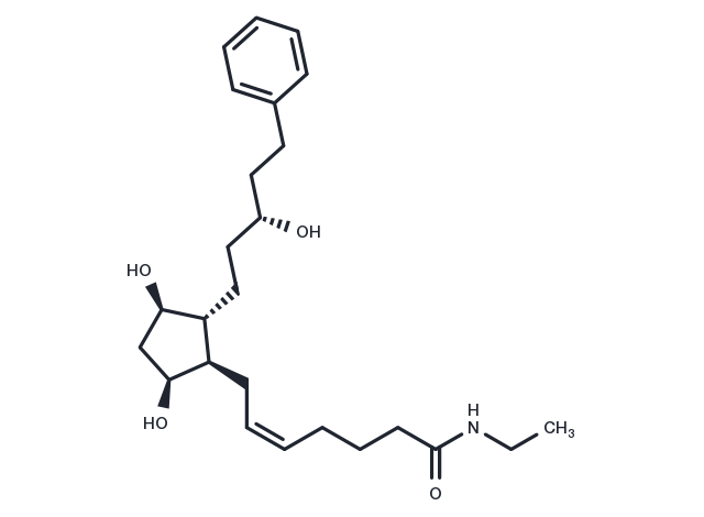 Latanoprost ethyl amide Chemical Structure