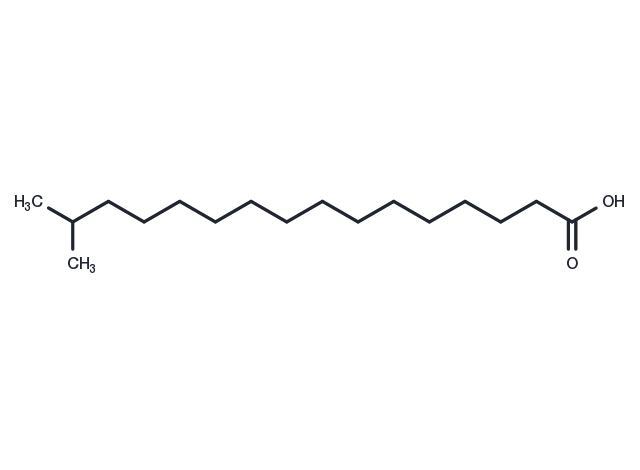 15-Methyl Palmitic Acid Chemical Structure