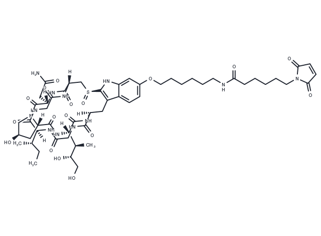 Mal-C6-α-Amanitin Chemical Structure